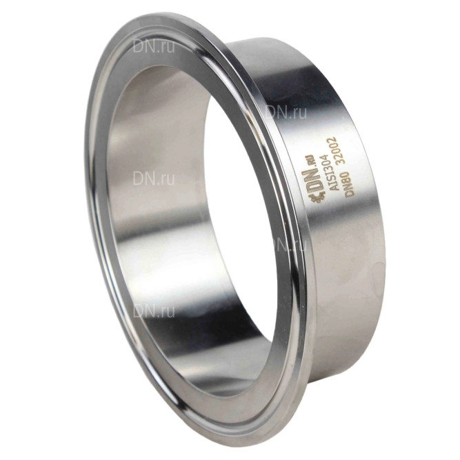 Штуцер CLAMP UC-31-W-119 Ду100 Ру10, корпус - нержавеющая сталь 304, присоединение - под приварку в Хабаровске