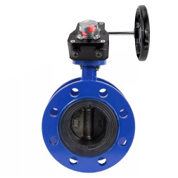 Затвор дисковый поворотный WBV1331E-2W-F-R Ду250 Ру16 фланцевый, корпус - чугун GGG40, диск - нержавеющая сталь 304, уплотнение - EPDM, с редуктором HGB RQN4-1200Z