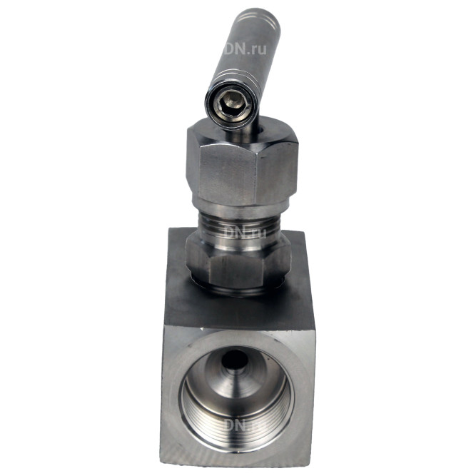 Клапан игольчатый VN3131M-T-Ht 3/8″ Ду10 Ру400 резьбовой, корпус - нержавеющая сталь 304, уплотнение - металл, с Т-образной рукояткой в Хабаровске