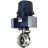 Затвор дисковый поворотный WBV3131S-2W-T-H Ду15 Ру10 резьбовой, корпус - пищевая нерж. сталь AISI 304, диск - нерж. сталь AISI 304, уплотнение - Silicon, с электроприводом четвертьоборотным QTSA-N-003EM-O0-220VAC с пружинным возвратом в Хабаровске