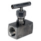 Клапан игольчатый VN3131M-T-Ht 3/4″ Ду20 Ру400 резьбовой, корпус - нержавеющая сталь 304, уплотнение - металл, с Т-образной рукояткой