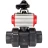 Кран шаровой BV4242E-FP-GRM-ISO Дн25 Ру10 полнопроходной, корпус - НПВХ, шар - НПВХ, уплотнение - EPDM, с пневмоприводом PA-SA-052 и БКВ APL-210N в Хабаровске