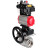 Кран шаровой BV3232P(4pc)-SP-3WL-T-ISO-H Ду80 Ру40 стандартнопроходной 3-ходовой L-тип, нерж.сталь SS316, внутренняя резьба, PTFE, пн.привод PA-DA-083, пн.распределит 4M310-08 AC220V, БКВ APL-410N EX, ручной дублер MON2-450-T28-ISO и БПВ AFC2000 в Хабаровске