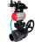 Кран шаровой BV4242E-FP-GRM-ISO Дн25 Ру10 полнопроходной, корпус - НПВХ, шар - НПВХ, уплотнение - EPDM, с пневмоприводом PA-DA-052, пневмораспределителем 4V320-10 AC220V, ручным дублером MON1-250-T26-ISO, БКВ APL-410N EX и БПВ AFC2000 в Хабаровске