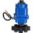 Кран шаровой BV4242E-FP-GRM-ISO Дн32 Ру10 полнопроходной, клеевой с разборным муфтовым соединением, корпус - НПВХ, шар - НПВХ, уплотнение - EPDM, с электроприводом QT-N-003EM-O1-12VDC-У1 blue в Хабаровске