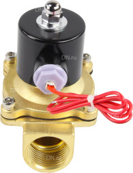 Клапан электромагнитный VS100-VT-NC-24VDC 1″ Ду25 Ру10, соленоидный двухходовой, корпус - латунь, уплотнение - Viton, резьбовой, нормально-закрытый, прямого действия, катушка - 24В