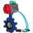 Затвор дисковый поворотный WBV1631N-2W-Fb-H Ду125 Ру16 LUG корпус - чугун QT450, диск - нержавеющая сталь 304, уплотнение - NBR, с пневмоприводом PA-DA-105, пневмораспределителем 4V320-08 AC220V и магнитным переключателем ALS200D в Хабаровске
