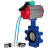 Затвор дисковый поворотный WBV1631N-2W-Fb-H Ду125 Ру16 LUG корпус - чугун QT450, диск - нержавеющая сталь 304, уплотнение - NBR, с пневмоприводом PA-DA-105, пневмораспределителем 4V320-08 AC220V и магнитным переключателем ALS200D в Хабаровске