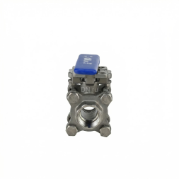 Кран шаровой BV3232P(3pc)-FP-T-ISO-H 1 1/4″ Ду32 Ру40 полнопроходной, нержавеющая сталь AISI 316, резьбовой, с ISO фланцем и рукояткой