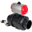 Кран шаровой BV4242E-FP-GRM-ISO Дн20 Ру10 полнопроходной, корпус - НПВХ, шар - НПВХ, уплотнение - EPDM, с пневмоприводом PA-SA-052 и пневмораспределителем 4V320-08 AC220V в Хабаровске