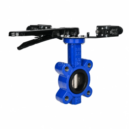 Затвор дисковый поворотный WBV1616E-2W-Fb-H Ду50 Ру16 LUG межфланцевый, корпус - чугун QT450, диск - чугун QT450, уплотнение - EPDM, с рукояткой и двумя концевыми датчиками LS-103 250В