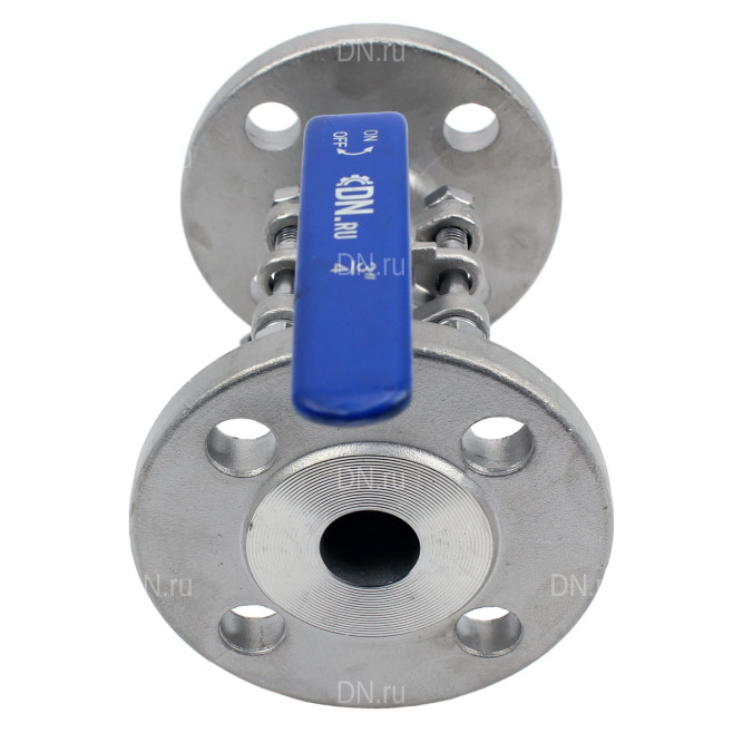 Кран шаровой BV3131P(3pc)-FP-F-H Ду25 Ру40, полнопроходной, трехсоставной, сталь 304, уплотнение - PTFE, фланцевый с рукояткой в Хабаровске