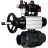 Кран шаровой BV4242E-FP-GRM-ISO Дн15 Ру10 полнопроходной, корпус - НПВХ, шар - НПВХ, уплотнение - EPDM, с пневмоприводом PA-DA-105-1, пневмораспределителем 4M310-08 DC24V, БКВ APL-410N EX и БПВ AFC2000 в Хабаровске