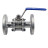 Кран шаровой BV3131P(3pc)-FP-F-H Ду32 Ру40, полнопроходной, трехсоставной, сталь 304, уплотнение - PTFE, фланцевый с рукояткой в Хабаровске