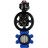 Затвор дисковый поворотный WBV1631N-2W-Fb-H Ду125 Ру16 LUG корпус - чугун QT450, диск - нержавеющая сталь 304, уплотнение - NBR, с пневмоприводом PA-DA-105-1 и БКВ APL-510N EX в Хабаровске