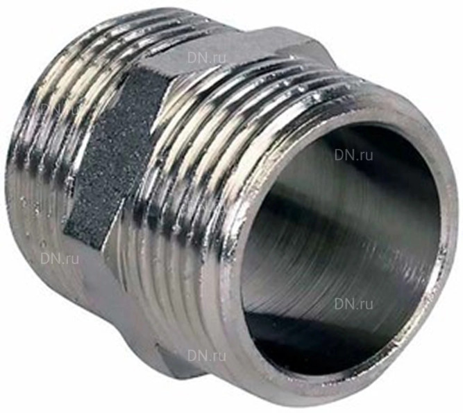 Ниппель Н-304-НР-НР 3″ Ду80 Ру20, корпус - нержавеющая сталь AISI 304, присоединение - наружная/наружная резьба, тип резьбы - BSPT в Хабаровске