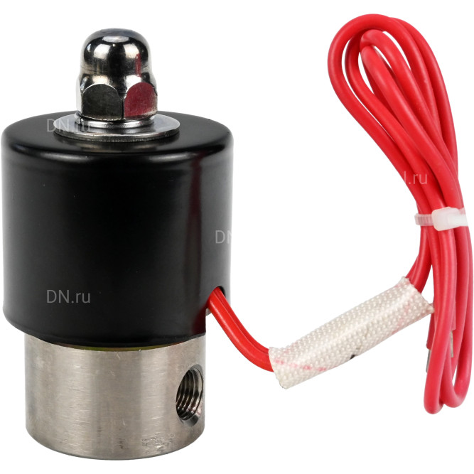 Клапан электромагнитный VS131-ET-NC-220VAC 1/4″ Ду8 Ру10, соленоидный двухходовой, корпус - нержавеющая сталь 304, уплотнение - EPDM, резьбовой, нормально-закрытый, прямого действия, катушка - 220В в Хабаровске
