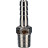 Штуцер елочка BF31-T-3/4-13 3/4″х13мм Ду20 Ру16 шланговый, корпус - нержавеющая сталь AISI 304 (CF8), присоединение - наружная резьба/штуцер в Хабаровске