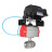 Кран шаровой BV3232P(2pc)-FP-T-ISO-H Ду100 Ру40, полнопроходной муфтовый, нержавеющая сталь SS316, уплотнение - PTFE, с пневмоприводом PA-SA-160 с возвратными пружинами и с электропневматическим поворотным позиционером YT-1000RSN без обратной связи в Хабаровске