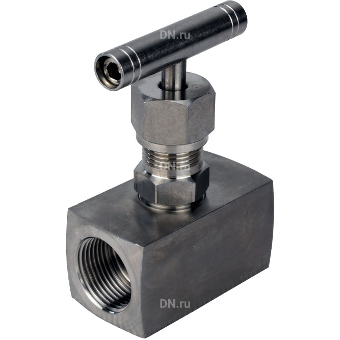 Клапан игольчатый VN3232M-T-Ht 1 1/4″ Ду32 Ру400 резьбовой, корпус - нержавеющая сталь 316, уплотнение - металл, с Т-образной рукояткой в Хабаровске