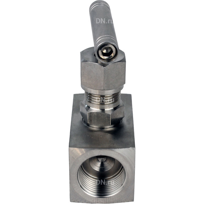 Клапан игольчатый VN3232M-T-Ht 1 1/4″ Ду32 Ру400 резьбовой, корпус - нержавеющая сталь 316, уплотнение - металл, с Т-образной рукояткой в Хабаровске