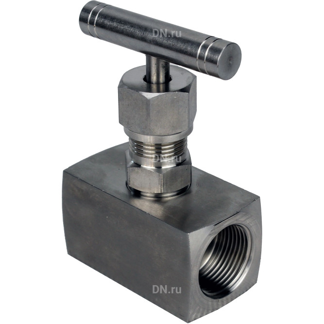 Клапан игольчатый VN3232M-T-Ht 1 1/4″ Ду32 Ру400 резьбовой, корпус - нержавеющая сталь 316, уплотнение - металл, с Т-образной рукояткой в Хабаровске