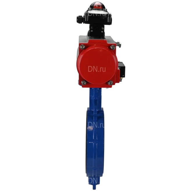 Затвор дисковый поворотный WBV1413E-2W-Fb-H Ду300 Ру16, корпус - чугун GGG50, диск - чугун GGG40, уплотнение - EPDM, с пневмоприводом PA-DA-140, пневмораспределителем 4M310-08 AC220V, БКВ APL-210N в Хабаровске