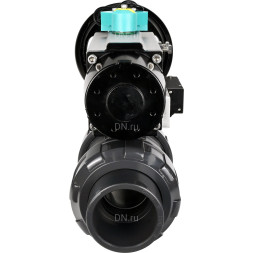 Кран шаровой BV4242E-FP-GRM-ISO Дн20 Ру10 полнопроходной, корпус - НПВХ, шар - НПВХ, уплотнение - EPDM, с пневмоприводом PA-DA-105-1, пневмораспределителем 4M310-08 DC24V и магнитным переключателем ALS200D