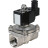 Клапан электромагнитный VS331-VT-NO-220VAC 3/8″ Ду10 Ру10, соленоидный двухходовой, корпус - нержавеющая сталь 304, уплотнение - Viton, резьбовой, нормально-открытый, прямого действия, катушка - 220В в Хабаровске