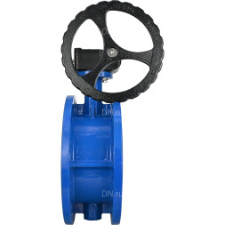 Затвор дисковый поворотный WBV1313E-2W-F-R Ду300 Ру16 фланцевый, корпус - чугун GGG40, диск - чугун GGG40, уплотнение - EPDM, управление – редуктор, с ISO-фланцем F10, квадрат штока 22х22