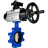 Затвор дисковый поворотный WBV1616E-2W-Fb-H Ду150 Ру16 LUG корпус - чугун QT450, диск - чугун QT450, уплотнение - EPDM, с пневмоприводом PA-DA-105-1 и БКВ APL-210N в Хабаровске
