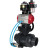 Кран шаровой BV4242E-FP-GRM-ISO Дн25 Ру10 полнопроходной, корпус - НПВХ, шар - НПВХ, уплотнение - EPDM, с пневмоприводом PA-DA-052, пневмораспределителем 4V320-10 AC220V, ручным дублером MON1-250-T26-ISO, БКВ APL-510N EX и БПВ AFC2000 в Хабаровске