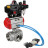 Кран шаровой BV3232P(4pc)-SP-3WL-T-ISO-H Ду20 Ру63, стандартнопроходной, четырехсоставной, нержавеющая сталь 316, PTFE, внутренняя резьба, с пневмоприводом PA-DA-052, пневмораспределителем 4V320-08 AC220V, БКВ APL-410N Ex, БПВ AFC2000 в Хабаровске