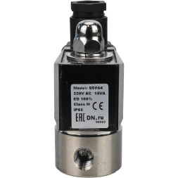 Клапан электромагнитный VS331-ET-NC-24VDC 1/8″ Ду6 Ру10, соленоидный двухходовой, корпус - нержавеющая сталь 304, уплотнение - EPDM, резьбовой, нормально-закрытый, прямого действия, катушка - 24В