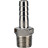 Штуцер елочка BF32-T-3/8-12 3/8″х12мм Ду10 Ру16 шланговый, корпус - нержавеющая сталь AISI 316 (CF8M), присоединение - наружная резьба/штуцер в Хабаровске