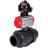 Кран шаровой BV4242E-FP-GRM-ISO Дн65 Ру10 полнопроходной, корпус - НПВХ, шар - НПВХ, уплотнение - EPDM, с пневмоприводом PA-DA-065 и БКВ APL-510N EX в Хабаровске