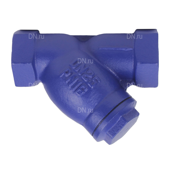 Фильтр сетчатый FMY1131PPL-T 1/2″ Ду15 Ру16 резьбовой L=85, корпус чугун GGG25, сетка SS304, уплотнение PPL, Y-образный в Хабаровске
