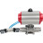 Кран шаровой BV3131P(3pc)-FP-W-ISO-H LONG Ду15 Ру63 полнопроходной, корпус - нержавеющая сталь 304, уплотнение - PTFE, под приварку, с пневмоприводом PA-SA-083 и пневмораспределителем 4V320-10 AC220V в Хабаровске