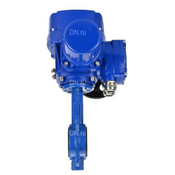 Затвор дисковый поворотный WBV1432N-2W-Fb-H Ду65 Ру16, корпус - чугун GGG50, диск - нержавеющая сталь 316L, уплотнение - NBR, с электроприводом QT-N-005M-O2-380VAC-У1