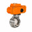 Затвор дисковый поворотный WBV3131E-2W-T-H Ду15 Ру10 резьбовой, корпус - пищевая нержавеющая сталь 304, уплотнение - EPDM, с электроприводом QT-N-005EM-B1-220VAC-У1 c датчиком обратной связи и входным управляющим сигналом 0-10В HARK в Хабаровске