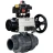 Кран шаровой BV4242E-FP-GRM-ISO Дн40 Ру10 полнопроходной, корпус - НПВХ, шар - НПВХ, уплотнение - EPDM, с пневмоприводом PA-DA-105-1, пневмораспределителем 4M310-08 DC24V и БКВ APL-410N EX в Хабаровске