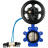 Затвор дисковый поворотный WBV1616N-2W-Fb-H Ду125 Ру16 LUG корпус - чугун QT450, диск - чугун QT450, уплотнение - NBR, с пневмоприводом PA-DA-105-1 и пневмораспределителем 4V320-10 AC220V в Хабаровске