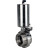 Затвор дисковый поворотный WBV3131E-2W-T-H Ду40 Ру10 резьбовой, пищевая нержавеющая сталь 304, уплотнение – EPDM, с пневмоприводом PA-SA-85 с возвратными пружинами в Хабаровске