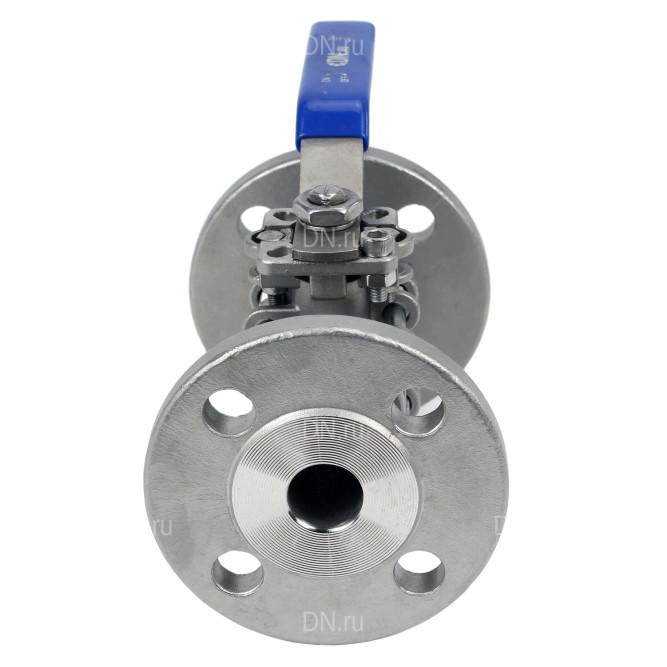 Кран шаровой BV3131P(3pc)-FP-F-ISO-H Ду40 Ру40, полнопроходной, трехсоставной, сталь 304, уплотнение - PTFE, фланцевый, с ISO-фланцем в Хабаровске