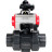 Кран шаровой BV4242E-FP-GRM-ISO Дн15 Ру10 полнопроходной, корпус - НПВХ, шар - НПВХ, уплотнение - EPDM, с пневмоприводом PA-SA-052, пневмораспределителем 4M310-08 AC220V и БКВ APL-210N в Хабаровске