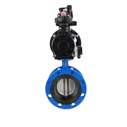 Затвор дисковый поворотный WBV1331E-2W-F-H Ду50 Ру16 фланцевый, корпус - чугун GGG40, диск - нержавеющая сталь 304, уплотнение - EPDM, с пневмоприводом PA-DA-105-1, 4M310-08 DC24V, APL-210N и AFC2000
