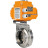 Затвор дисковый поворотный WBV3131E-2W-W-H Ду32 Ру10 под приварку, корпус - пищевая нержавеющая сталь 304, уплотнение - EPDM, с электроприводом QT-N-003EM-O1-220VAC-У1 220В HARK в Хабаровске