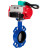 Затвор дисковый поворотный WBV1432E-2W-Fb-H Ду40 Ру16 корпус - чугун GGG50, диск - нержавеющая сталь 316L, уплотнение - EPDM, с пневмоприводом PA-DA-052, пневмораспределителем 4M310-08 AC220V и магнитным переключателем ALS200D в Хабаровске