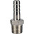 Штуцер елочка BF32-T-1-15 1″х15мм Ду25 Ру16 шланговый, корпус - нержавеющая сталь AISI 316 (CF8M), присоединение - наружная резьба/штуцер в Хабаровске