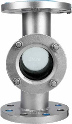 Стекло смотровое SG2-35S-F тип В ГОСТ 21836-2021 Ду200 Ру16 нержавеющая сталь, фланцевое